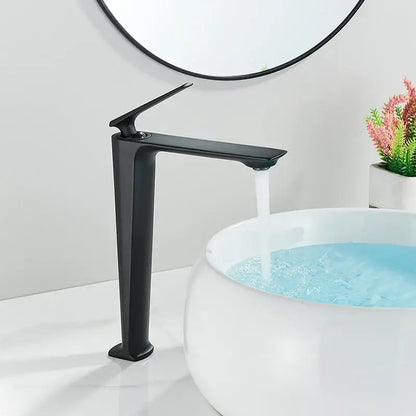 Modern matte black basin mixer bathroom vanity tap