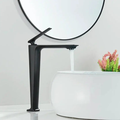 Modern matte black basin mixer bathroom vanity tap
