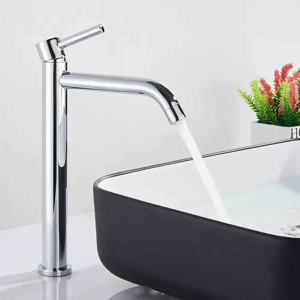 Modern matte black basin mixer tap bathroom single lever faucet