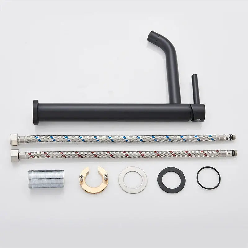 Modern matte black basin mixer tap bathroom single lever faucet