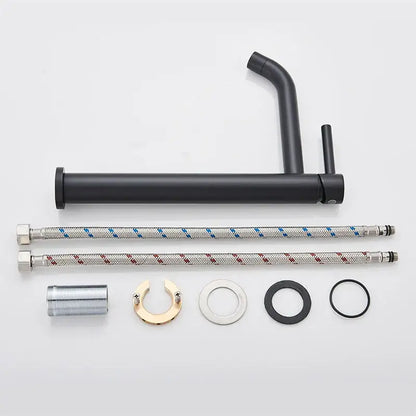Modern matte black basin mixer tap bathroom single lever faucet