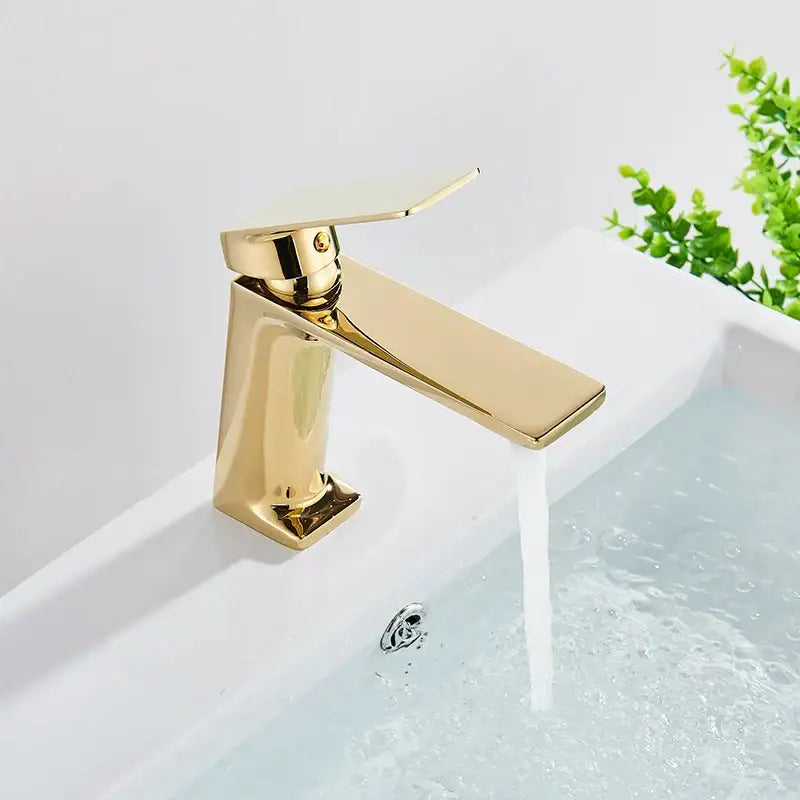 Modern matte black basin mixer tap – bathroom single lever faucet