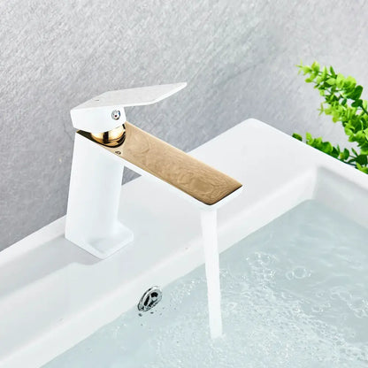 Modern matte black basin mixer tap – bathroom single lever faucet
