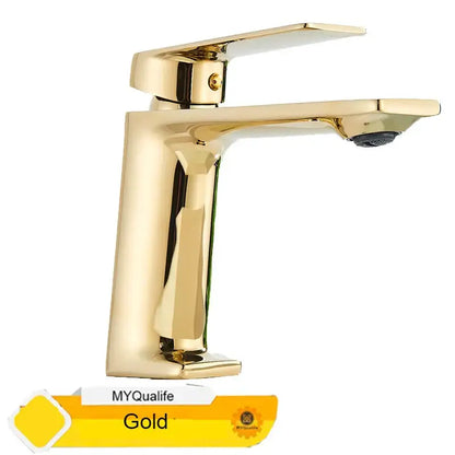 Modern matte black basin mixer tap – bathroom single lever faucet