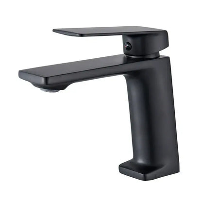 Modern matte black basin mixer tap – bathroom single lever faucet