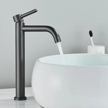 Modern matte black basin mixer tap bathroom single lever faucet