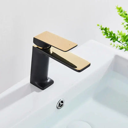 Modern matte black basin mixer tap – bathroom single lever faucet