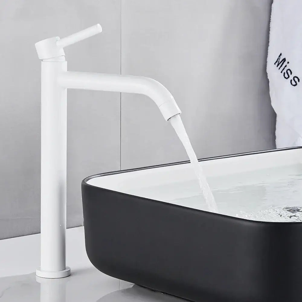 Modern matte black basin mixer tap bathroom single lever faucet