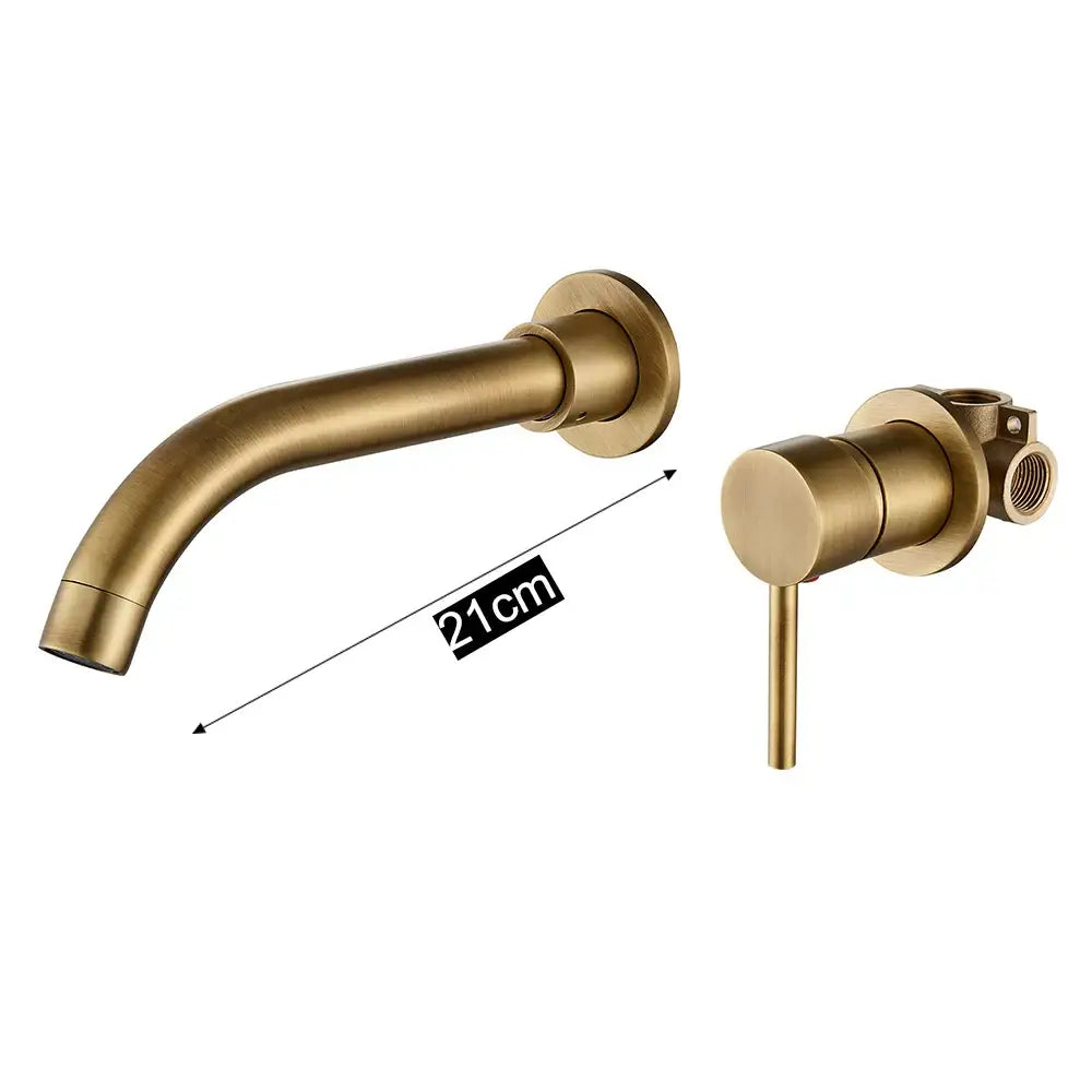 Modern matte black bathroom faucet set – bathroom sleek spout