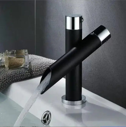 Modern matte black bathroom faucet set – bathroom sleek spout