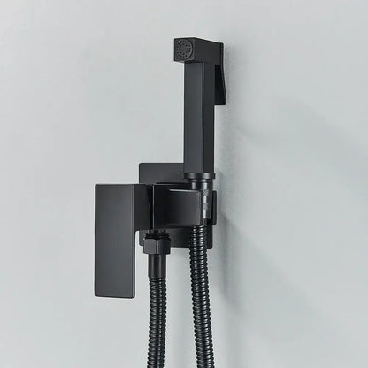 Modern matte black bathroom faucet set – bathroom sleek spout