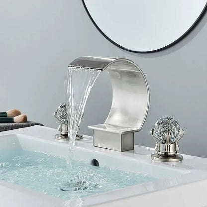 Modern matte black bathroom faucet set – bathroom sleek spout