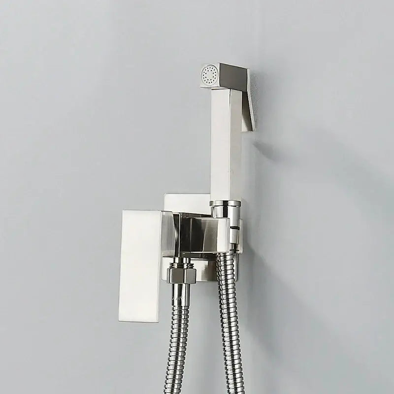 Modern matte black bidet shower faucet set bathroom mixer tap