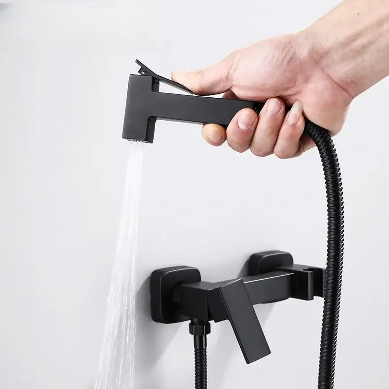 Modern matte black bidet spray gun set bathroom handheld showerhead