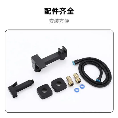 Modern matte black bidet spray gun set bathroom handheld showerhead