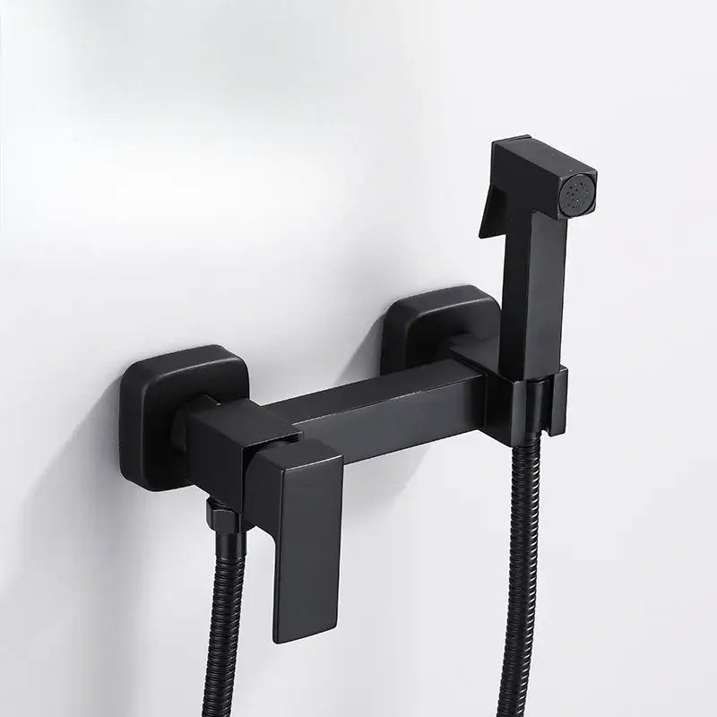 Modern matte black bidet spray gun set bathroom handheld showerhead