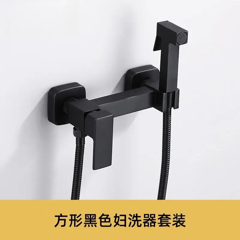 Modern matte black bidet spray gun set bathroom handheld showerhead