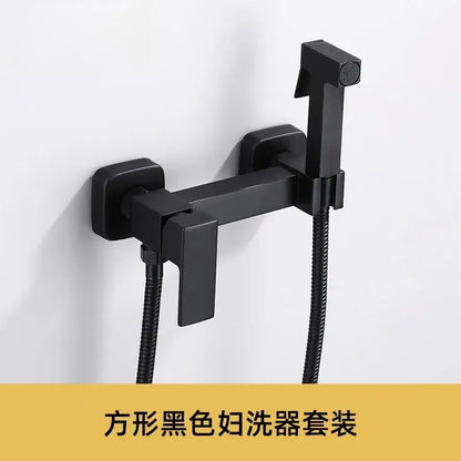 Modern matte black bidet spray gun set bathroom handheld showerhead