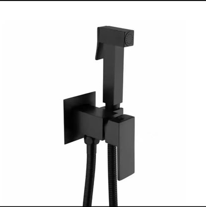Modern matte black bidet spray gun set bathroom hygienic shower