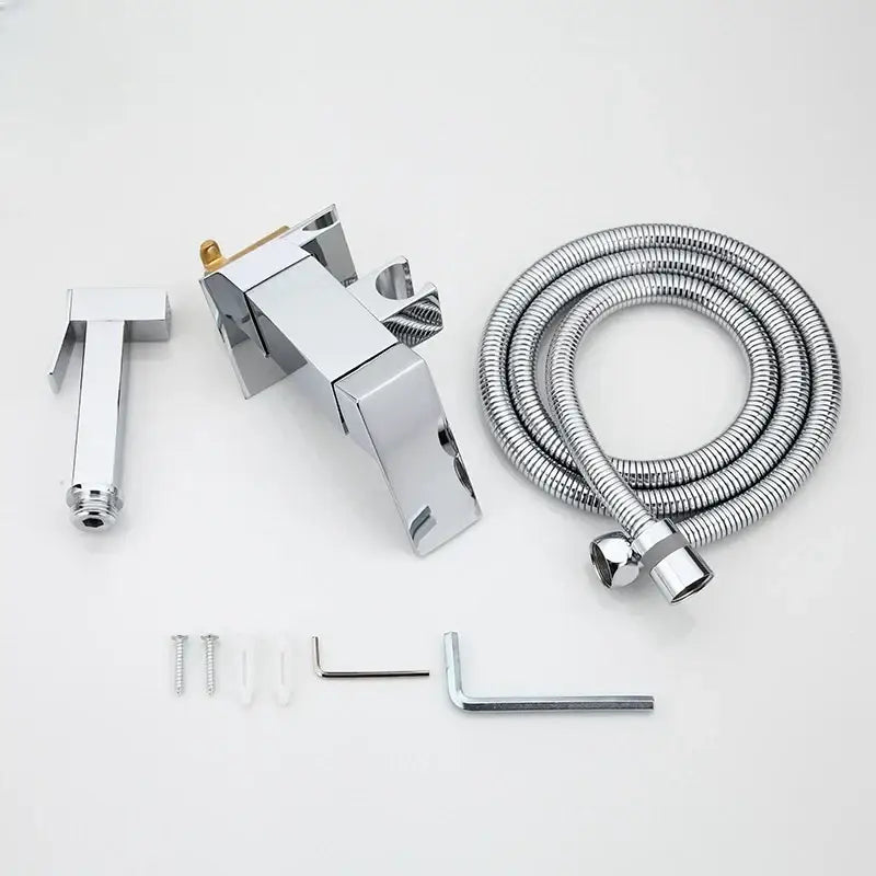 Modern matte black bidet spray gun set bathroom hygienic shower