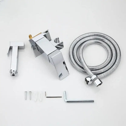 Modern matte black bidet spray gun set bathroom hygienic shower