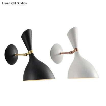 Modern matte black & brass adjustable wall lamp bedroom light type