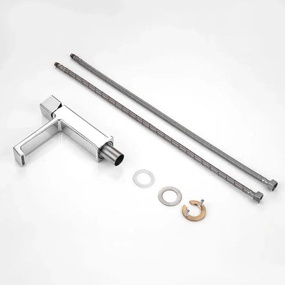 Modern matte black brass basin faucet bathroom textured handle mixer