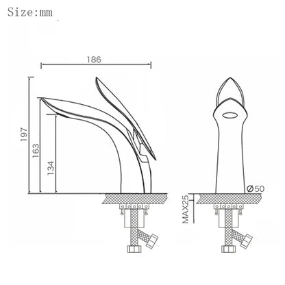 Modern matte black brass washbasin faucet bathroom single handle