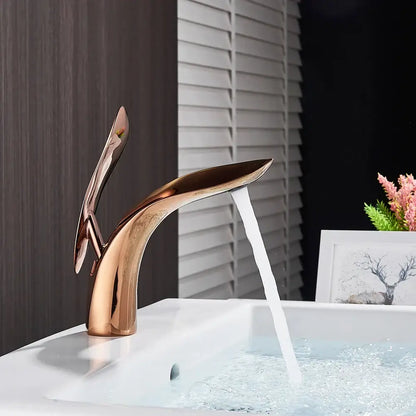 Modern matte black brass washbasin faucet bathroom single handle