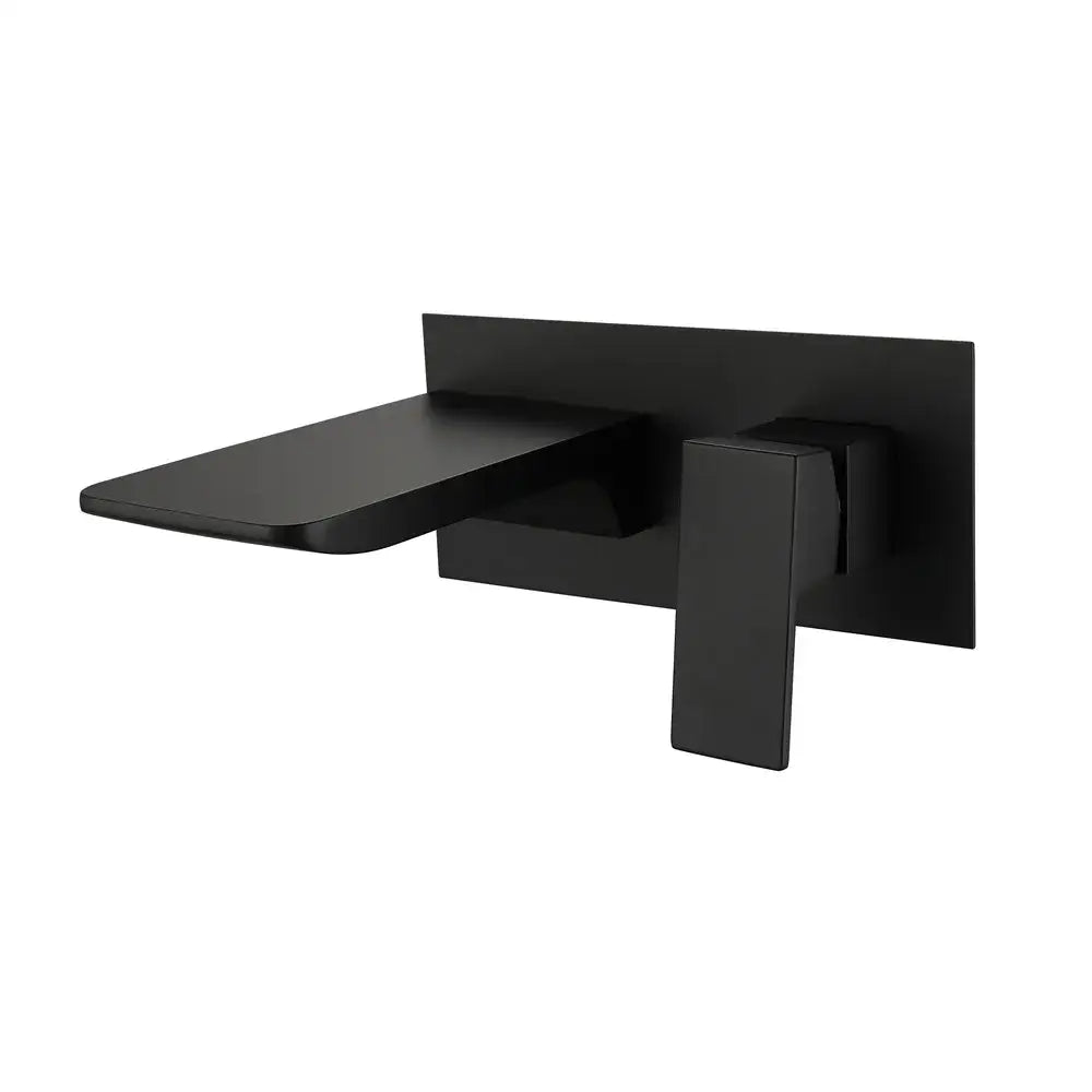 Modern matte black & brushed gold solid brass basin faucet bathroom