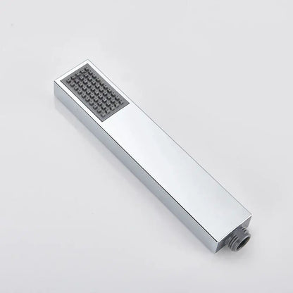 Modern matte black & brushed nickel handshower head with 150cm stainless hose bathroom accessory