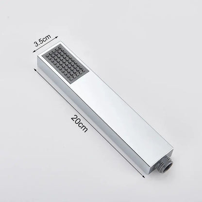 Modern matte black & brushed nickel handshower head with 150cm stainless hose bathroom accessory