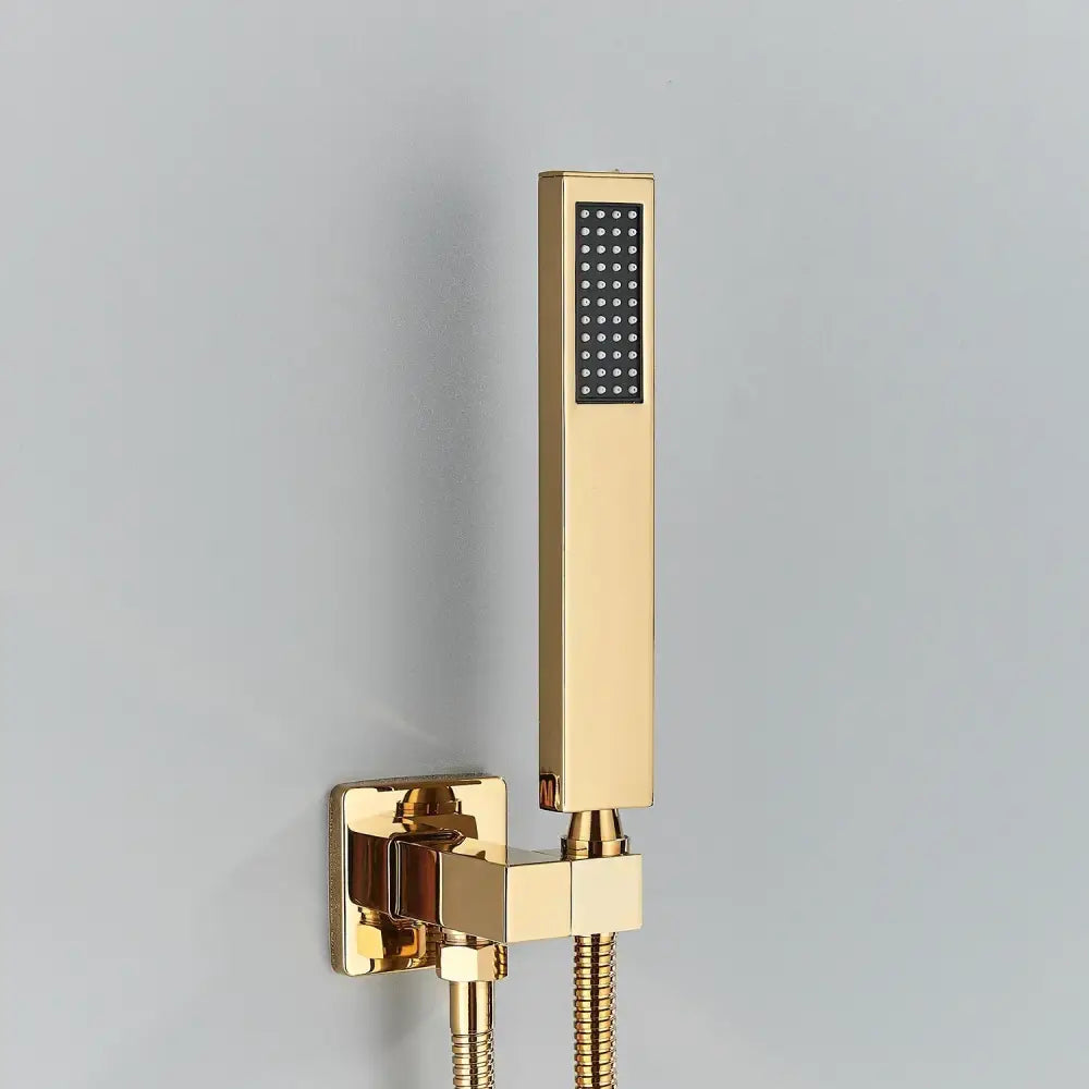 Modern matte black & brushed nickel handshower head with 150cm stainless hose bathroom accessory