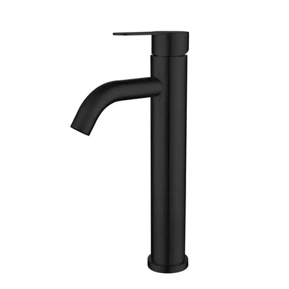 Modern matte black brushed tall basin sink faucet bathroom control