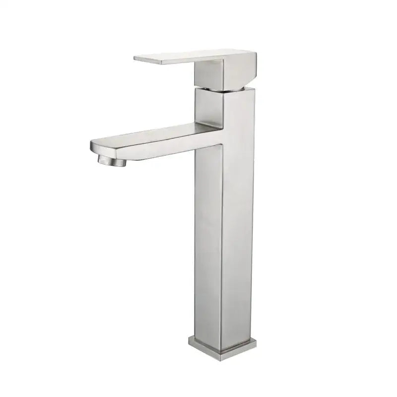 Modern matte black brushed tall basin sink faucet bathroom control