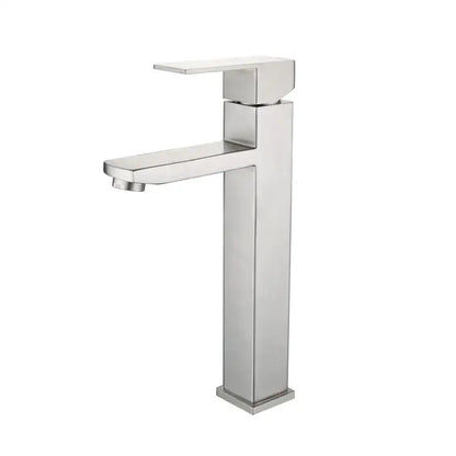 Modern matte black brushed tall basin sink faucet bathroom control