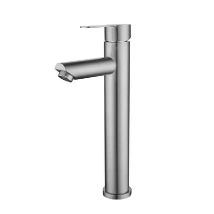Modern matte black brushed tall basin sink faucet bathroom control