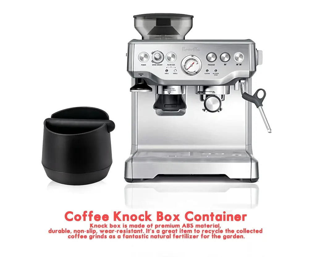 Modern matte black coffee knock box kitchen residue container