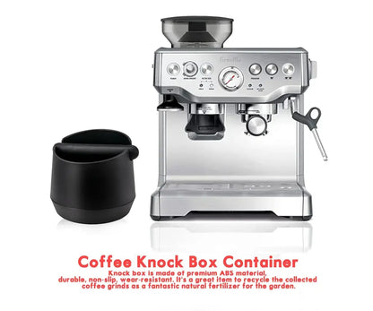 Modern matte black coffee knock box kitchen residue container