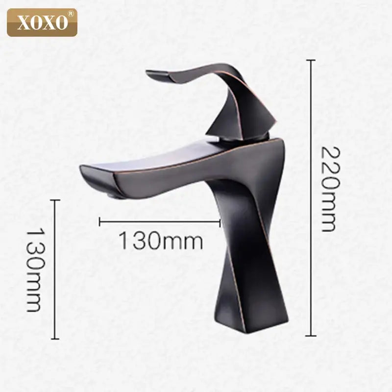 Modern matte black contemporary brass basin faucet bathroom mixer