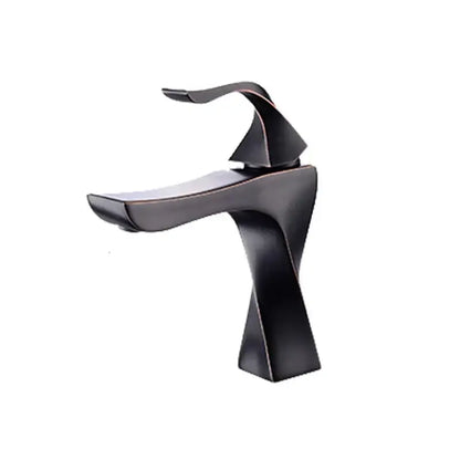 Modern matte black contemporary brass basin faucet bathroom mixer