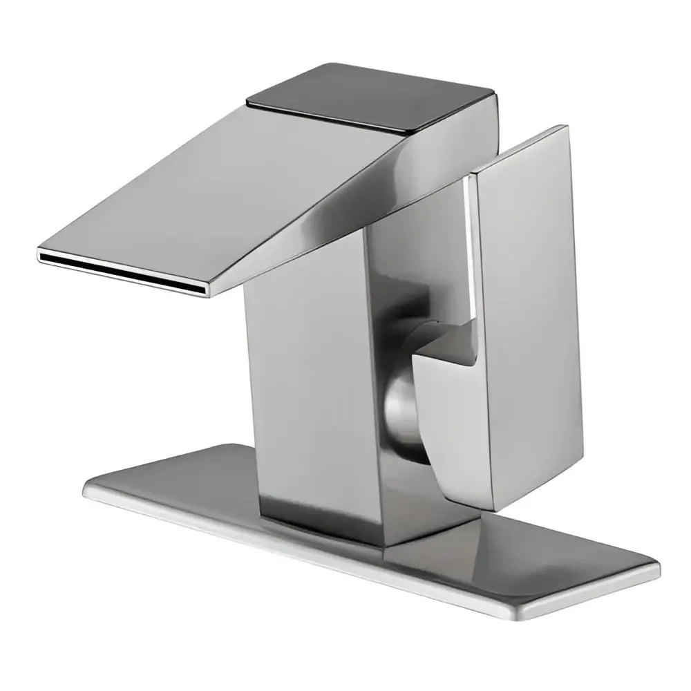 Modern matte black digital display basin faucet bathroom temperature monitor