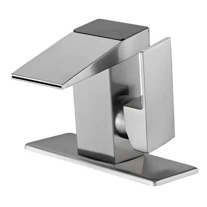 Modern matte black digital display basin faucet bathroom temperature monitor