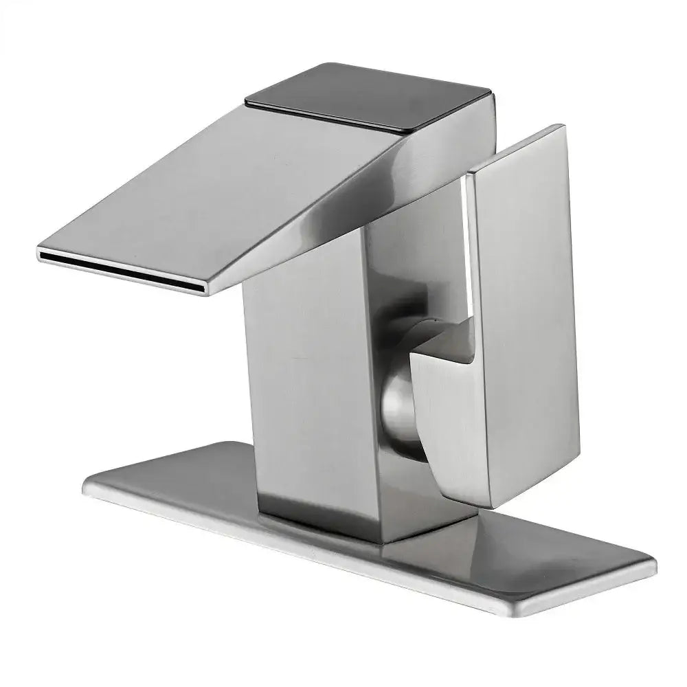 Modern matte black digital display basin faucet bathroom temperature monitor