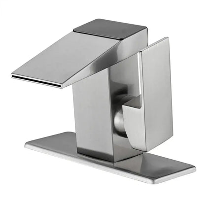 Modern matte black digital display basin faucet bathroom temperature monitor