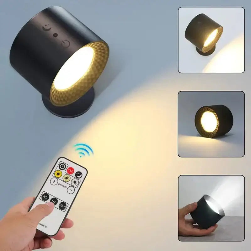 Modern matte black double head wall lamp bedroom led spotlight