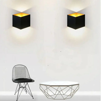 Modern matte black dual-head wall light outdoor sconce decor
