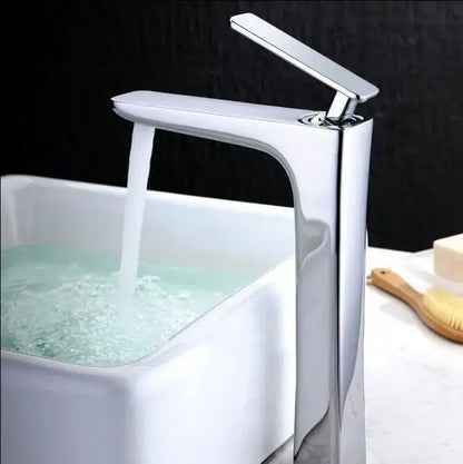 Modern matte black & gold basin faucet bathroom mixer tap