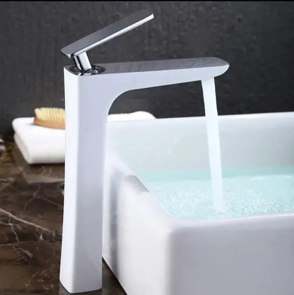 Modern matte black & gold basin faucet bathroom mixer tap