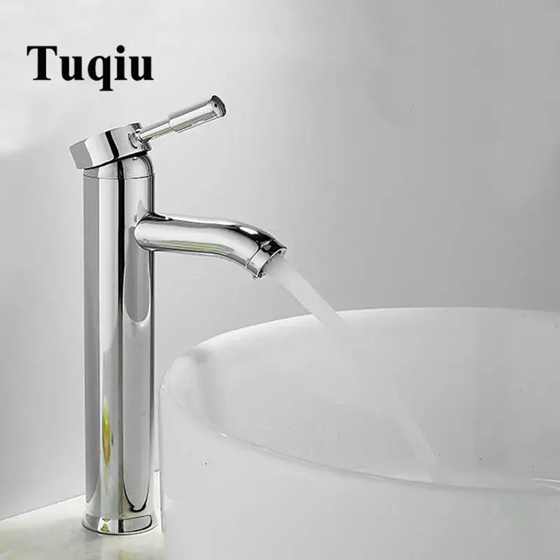 Modern matte black & gold single handle faucet wash basin mixer